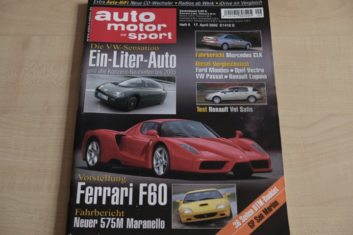 Deckblatt Auto Motor und Sport (09/2002)